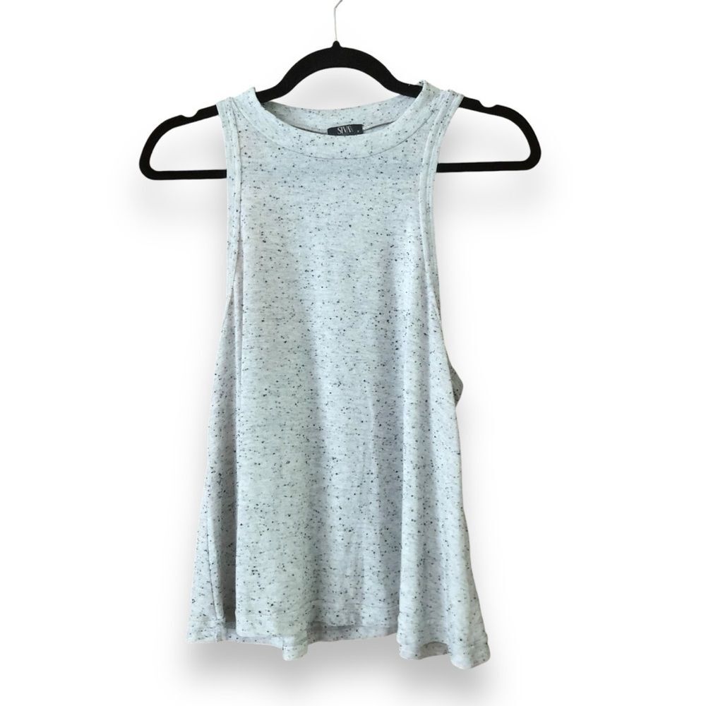 Siva Seventy Deluxe Gray Speckled Tank Top NWOT Sample Size Medium
